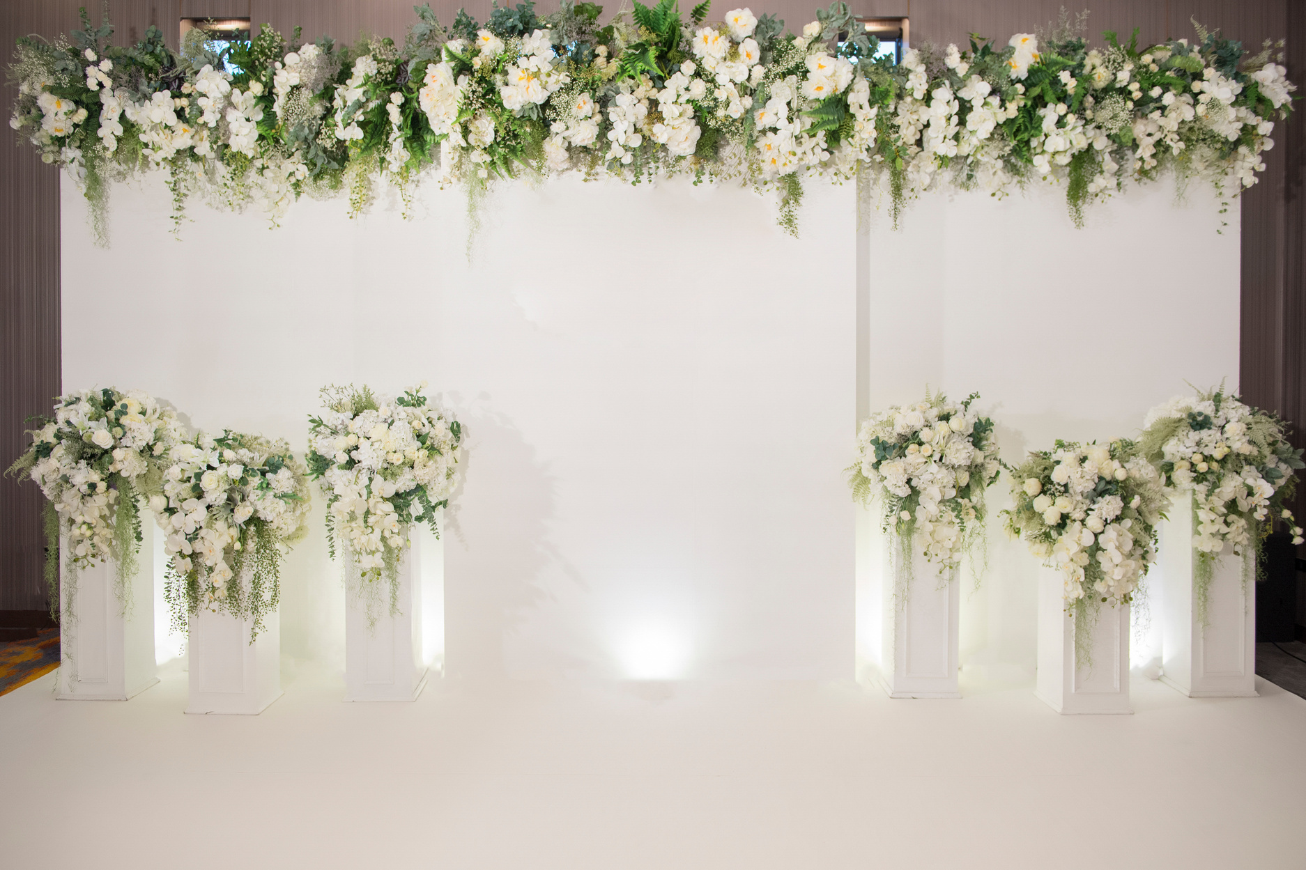 Elegant Wedding Floral Backdrop